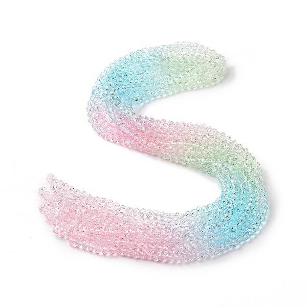 Transparent Glass Beads Strands