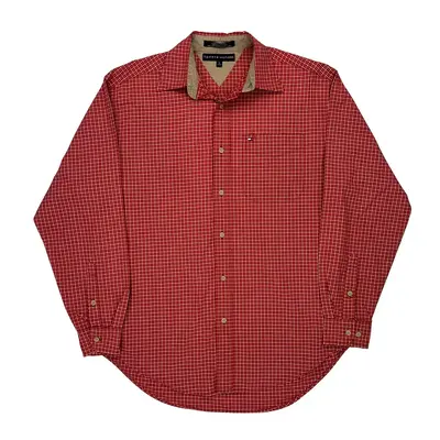 Tommy Hilfiger Checked Shirt - Small Red Cotton