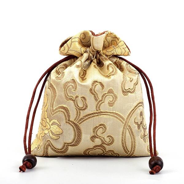 Chinese Style Silk Embroidery Flower Storage Bags