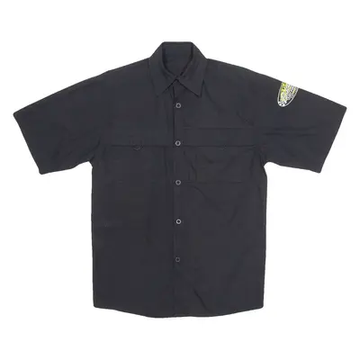 Switzerland Go Kart Mens Plain Shirt Black M