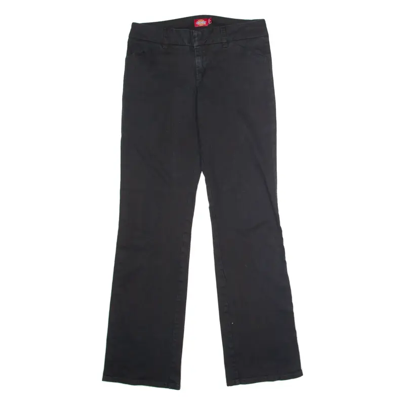 DICKIES Workwear Womens Trousers Black Regular Flared W30 L32