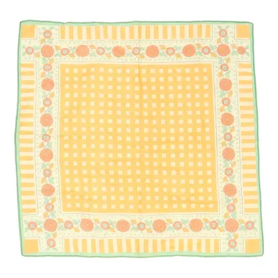 Unbranded Floral Scarf - No Size Yellow Polyester