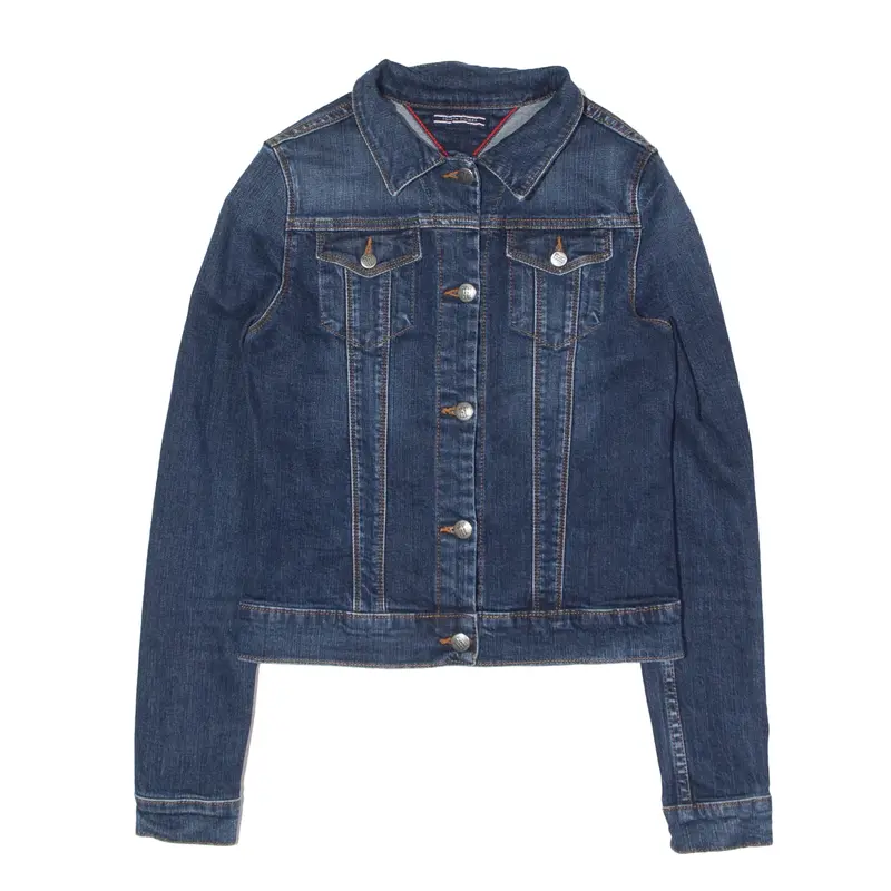 TOMMY HILFIGER Stretch Denim Jacket Blue Womens S