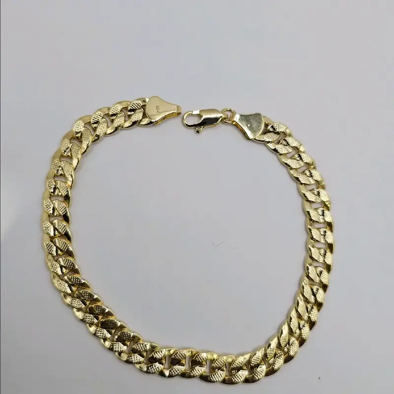 CUBAN BRACELET gold plated 9\