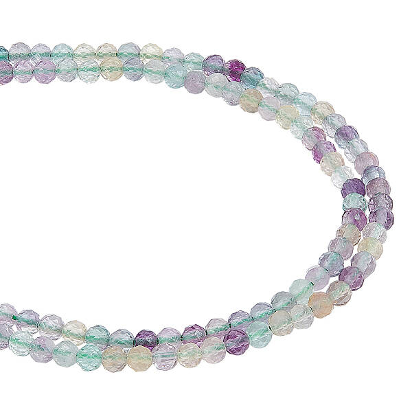 2 Strands Natural Fluorite Beads Strands