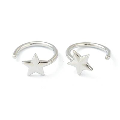 Brass Cuff Earrings