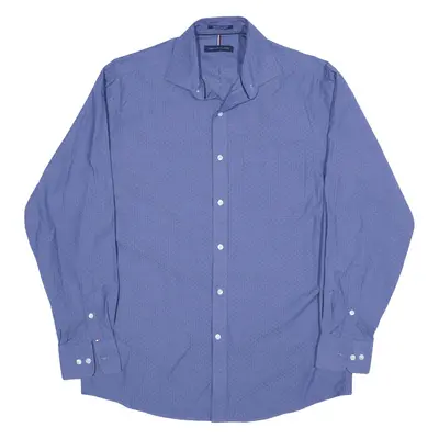 TOMMY HILFIGER Shirt Blue Long Sleeve Mens M