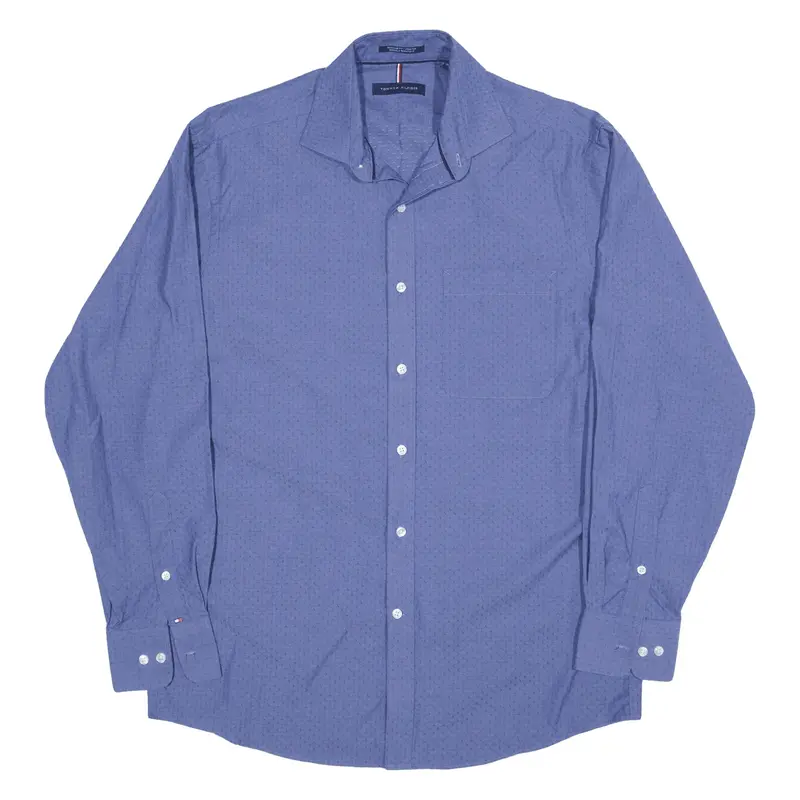 TOMMY HILFIGER Shirt Blue Long Sleeve Mens M