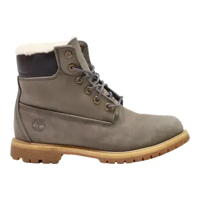 TIMBERLAND Lace-Up Boots Grey Leather Womens UK 6.5