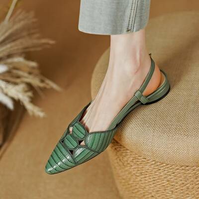 CHIKO Keshia Pointy Toe Block Heels Slingback Shoes