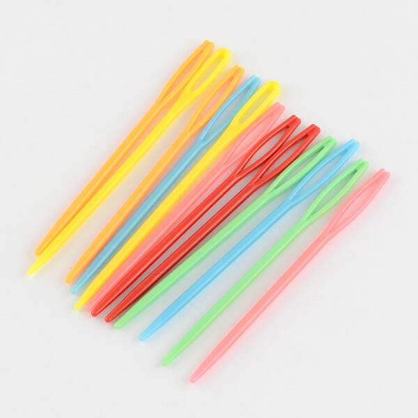 Child Plastic Knit Needles Sewing Knitting Cross Stitch