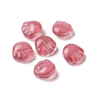 Transparent Spray Painted Glass Beads