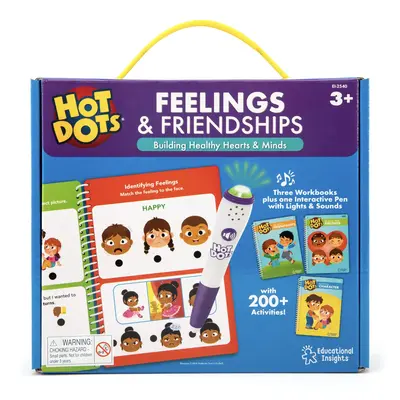 Educational Insights Hot Dots Feelings & Friendships Social Emotional Learning Workbooks,Gift for Kids Ages 3+