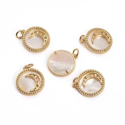 Brass Micro Pave Clear Cubic Zirconia Pendants