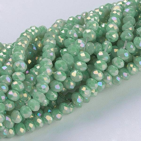 Electroplate Glass Beads Strands