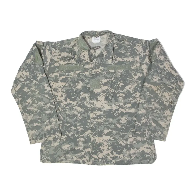PUERTO RICO APPAREL MANUFACTURING CORP Army Military Jacket Green Camouflage Mens M