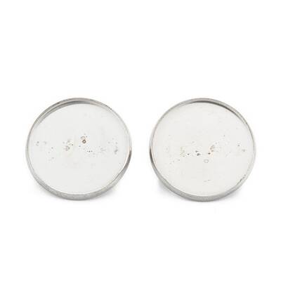 Tarnish Resistant 304 Stainless Steel Brooch Cabochon Settings