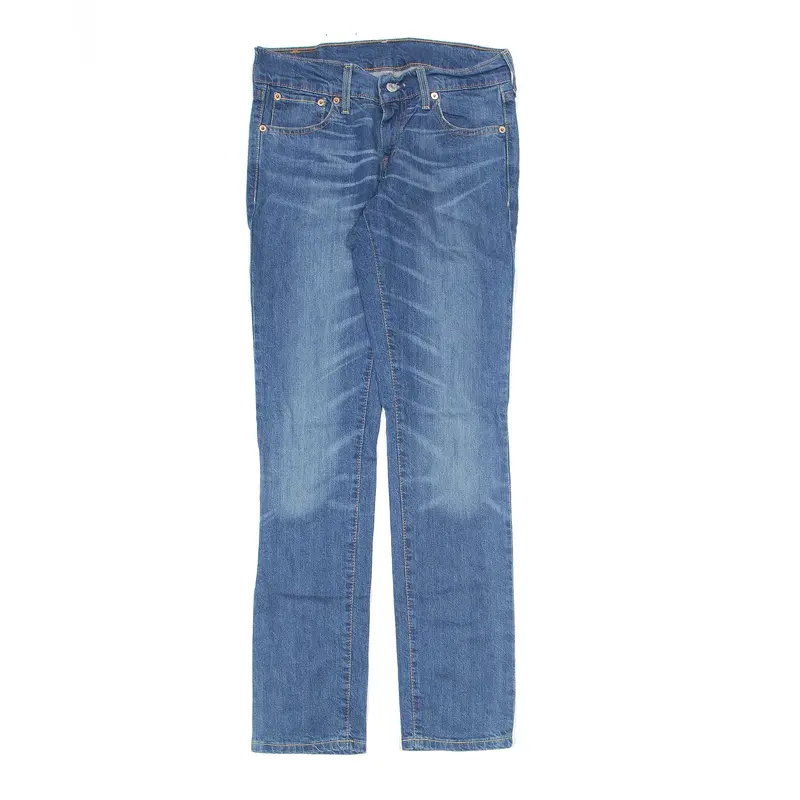 LEVI'S 558 89 Jeans Blue Denim Slim Straight Stone Wash Mens W28 L32