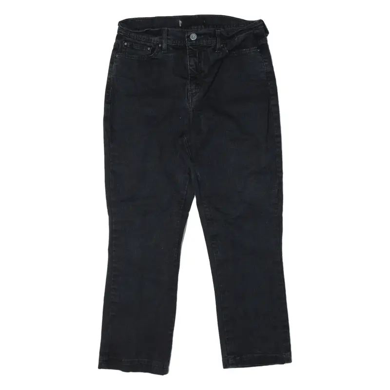 LEVI'S 512 Jeans Black Denim Slim Straight Womens W28 L25