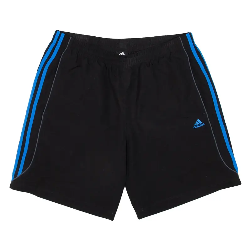 ADIDAS Mesh Lining Mens Sports Shorts Black Relaxed L W34