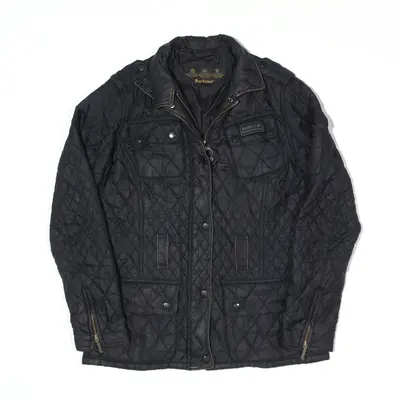 BARBOUR Polarquilt Quilted Jacket Black Womens UK 10