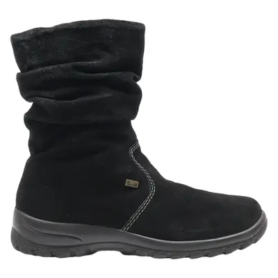 RIEKER Ankle Boots Black Synthetic Womens UK 7