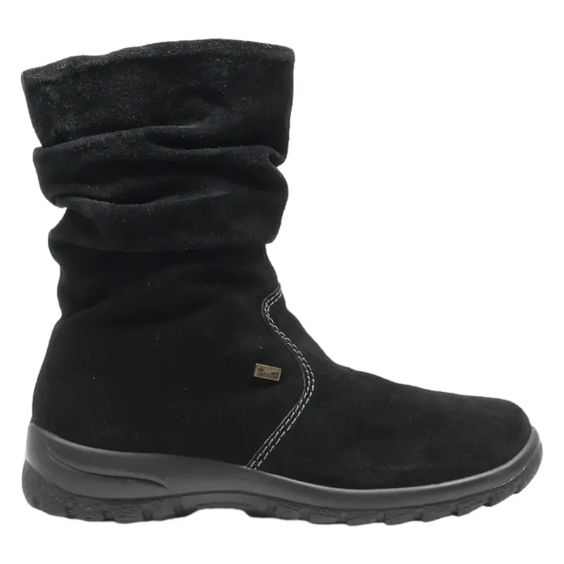 RIEKER Ankle Boots Black Synthetic Womens UK 7