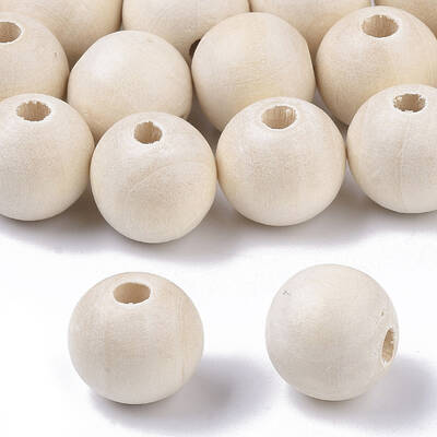Unfinished Natural Wood Beads