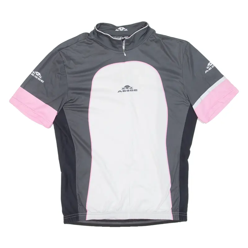 AESSE Cycling Womens Jersey Pink 1/4 Zip M