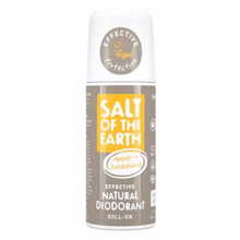 Salt-of-the-earth Ambra Sandalwood Natural Roll On Deodorant with ambergris and sandalwood - 75ml