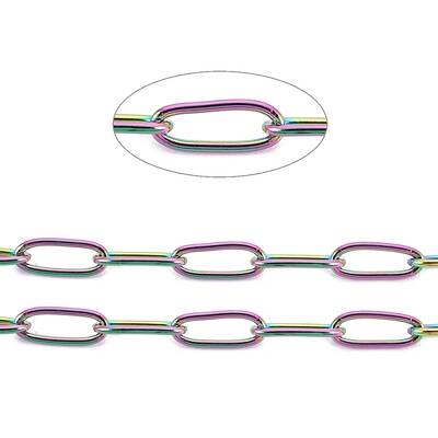 Ion Plating(IP) 304 Stainless Steel Paperclip Chains