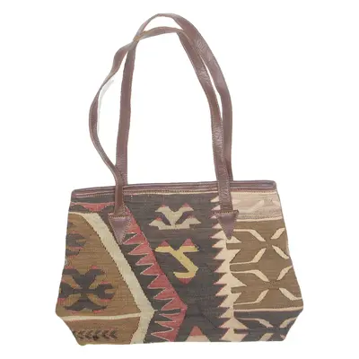 Womens Shoulder Bag Brown Crazy Pattern