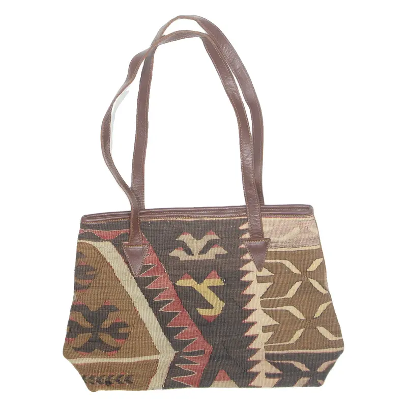 Womens Shoulder Bag Brown Crazy Pattern