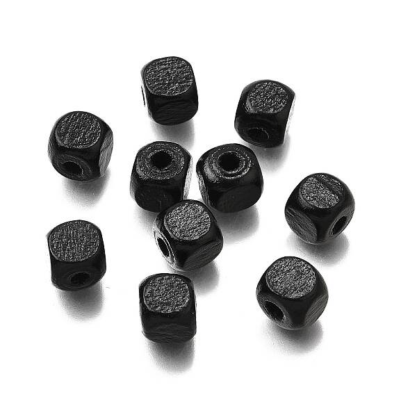 Spray Painted Wooden Beads