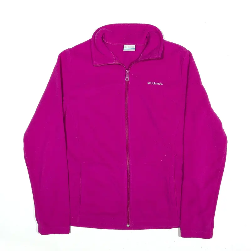 COLUMBIA Fleece Jacket Purple Womens L