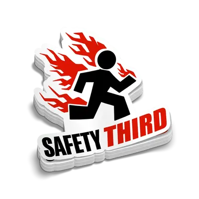 Safety 3rd - Hard Hat Decal