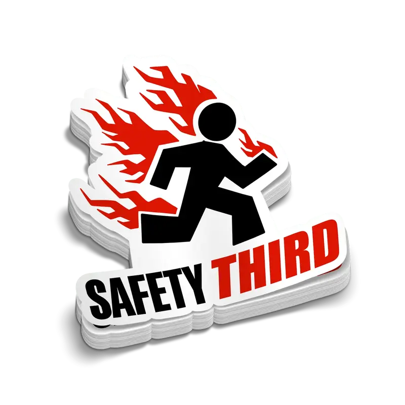 Safety 3rd - Hard Hat Decal