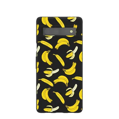 Black Go Bananas Google Pixel 7a Case