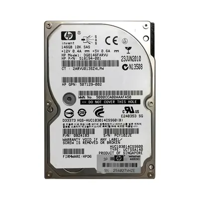 0B24183 Hitachi 147GB 6Gb/s SAS 10000 2.5-inch 64MB Hard Drive