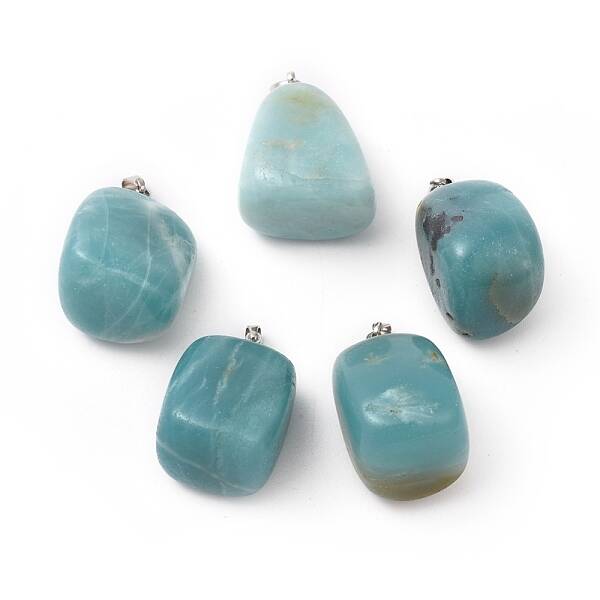 Natural Amazonite Pendants