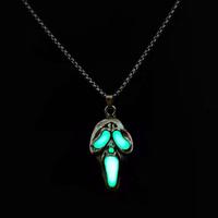 Glow dark baddies chain ,hip hop vintage charm glowing mask necklace,unisex, suitable for parties, daily life, unique birthda...
