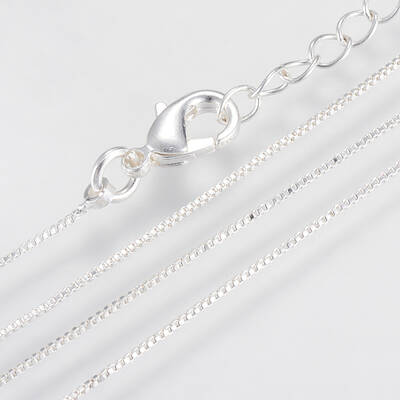 Brass Box Chains Necklaces