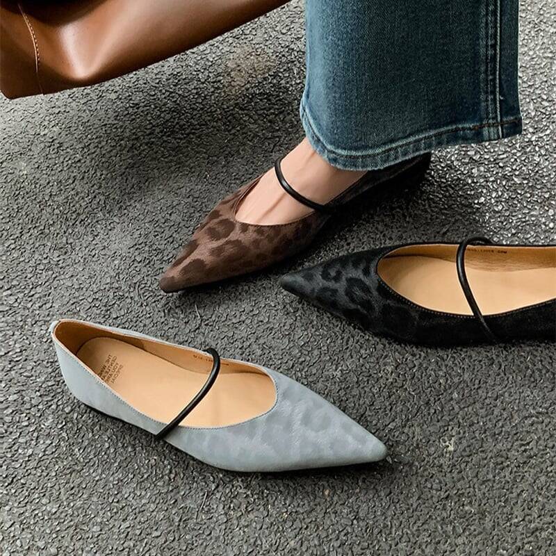 CHIKO Benitez Pointy Toe Block Heels Mary Jane Shoes