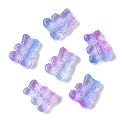 Transparent Spray Paint Glass Beads