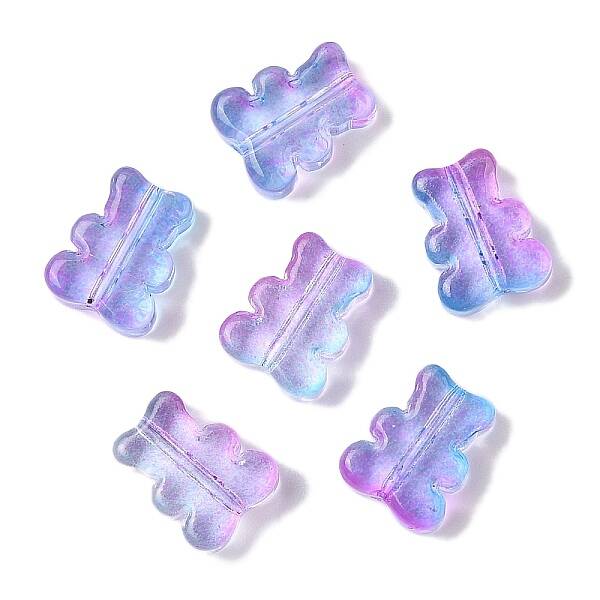 Transparent Spray Paint Glass Beads