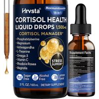 cortisol Supplement Liquid Drops Hormone Balance for Women Men with Magnesium Complex,Ashwagandha,Rhodiola Rosea,L Theanine,P...