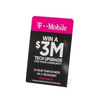 250 Custom Counter Display Sign 3.5w x 5.5h - Heat Bent