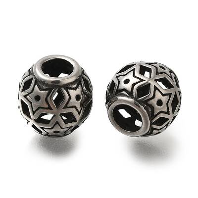304 Stainless Steel European Beads
