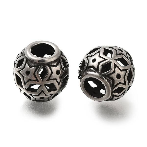304 Stainless Steel European Beads