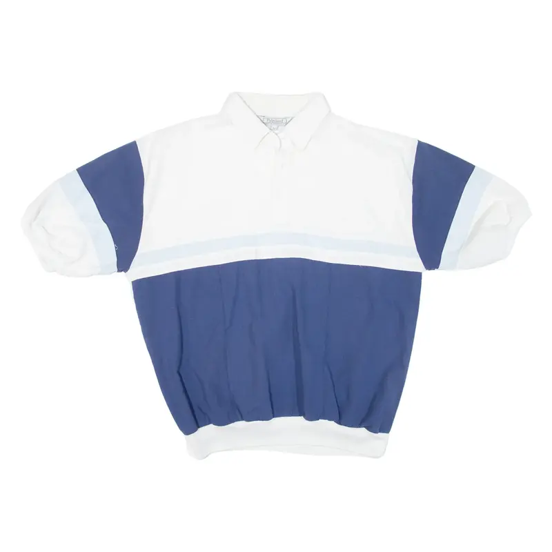 PALMLAND Mens Polo Shirt Blue L
